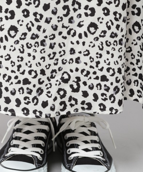 PAGEBOY（ページボーイ）の「レオパードセミフレアスカート（スカート・レディース・ブラック/オフホワイト・FREE）」の14枚目の写真