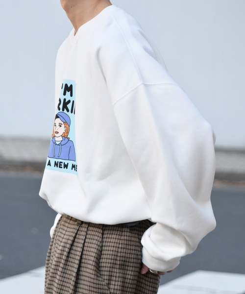 kutir（クティール）の「ファミリー裏起毛スウェットトレーナー（スウェット・メンズ・ブラック/パープル/オフホワイト・MEDIUM/LARGE）」の13枚目の写真