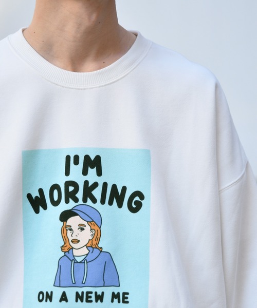 kutir（クティール）の「ファミリー裏起毛スウェットトレーナー（スウェット・メンズ・ブラック/パープル/オフホワイト・MEDIUM/LARGE）」の16枚目の写真