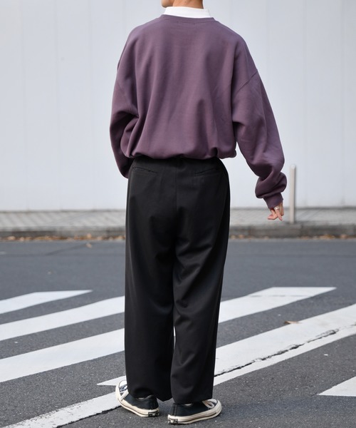 kutir（クティール）の「ファミリー裏起毛スウェットトレーナー（スウェット・メンズ・ブラック/パープル/オフホワイト・MEDIUM/LARGE）」の21枚目の写真