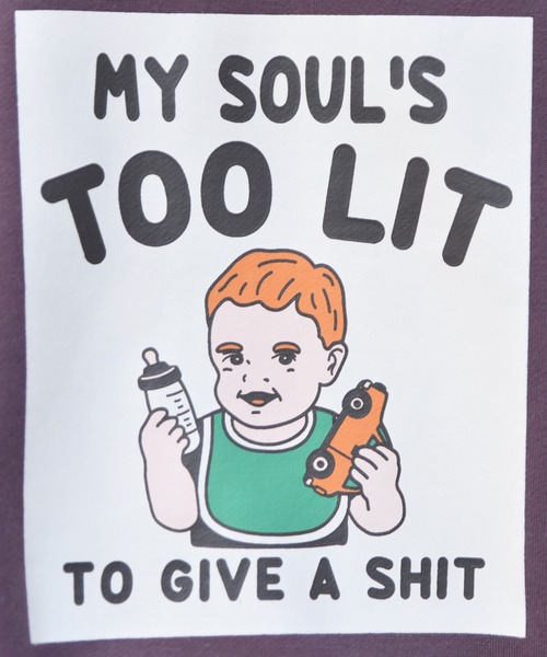 kutir（クティール）の「ファミリー裏起毛スウェットトレーナー（スウェット・メンズ・ブラック/パープル/オフホワイト・MEDIUM/LARGE）」の15枚目の写真