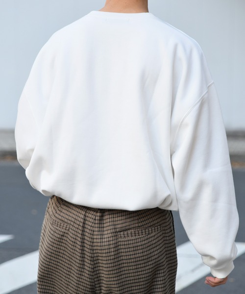 kutir（クティール）の「ファミリー裏起毛スウェットトレーナー（スウェット・メンズ・ブラック/パープル/オフホワイト・MEDIUM/LARGE）」の22枚目の写真