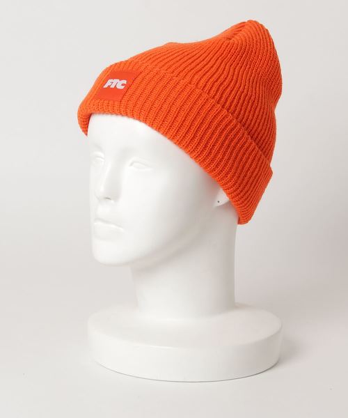 FTC（エフティーシー）の「BOX LOGO BEANIE（ニットキャップ/ビーニー・メンズ・イエロー/ブラック/オレンジ・FREE）」の6枚目の写真