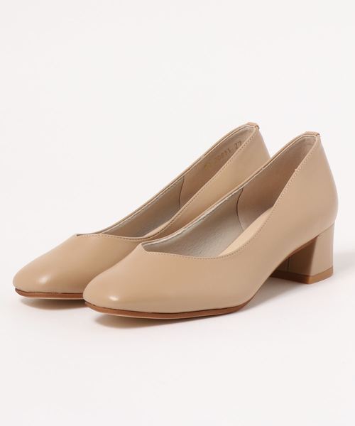 LE TALON（ルタロン）の「4cmスクエアVカットパンプス（パンプス・レディース・ブラック系その他/キャメル/ベージュ・23cm/23.5cm/25cm/24.5cm/24cm/22cm/22.5cm/21.5）」の3枚目の写真