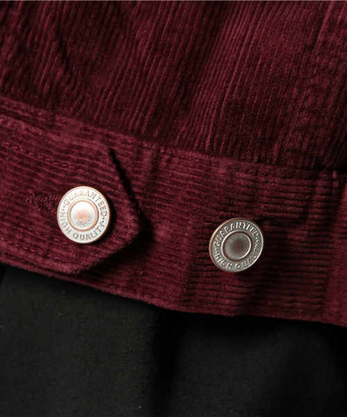 WEGO（ウィゴー）の「WEGO/コーデュロイGジャン（デニムジャケット・レディース・ベージュ/ネイビー/ワイン・FREE）」の12枚目の写真