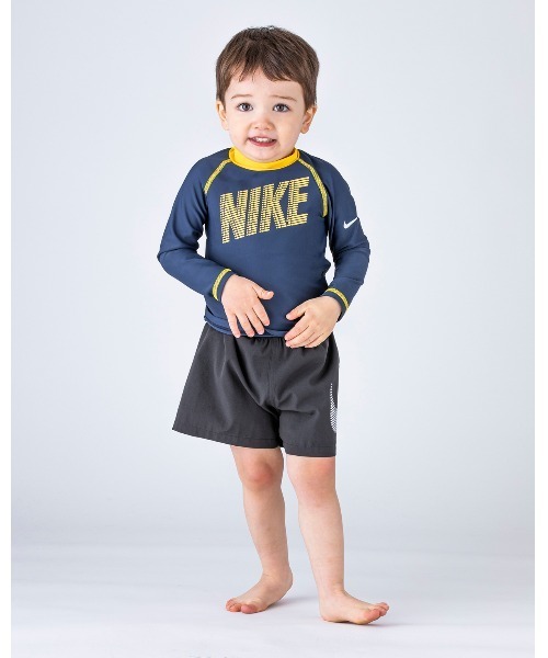 NIKE(ナイキ)の「NIKE/ナイキ/Swimwear/子ども用ラッシュガード(ラッシュガード)」|ネイビー