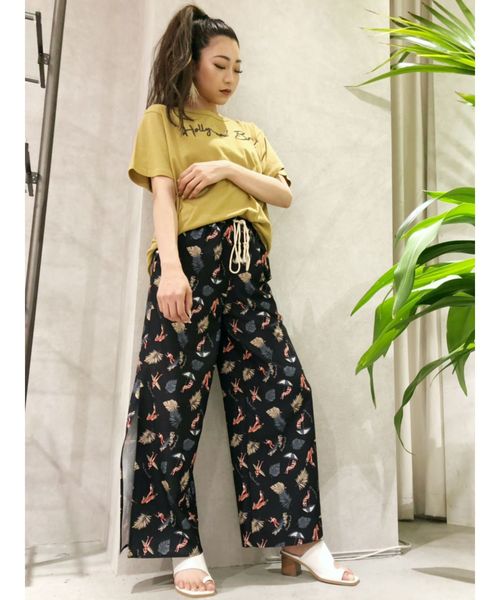 GYDA(ジェイダ)の「original ALOHA リラックスパンツ(その他パンツ・レディース・ブラック/ベージュ/オフホワイト・FREE)」の19枚目の写真