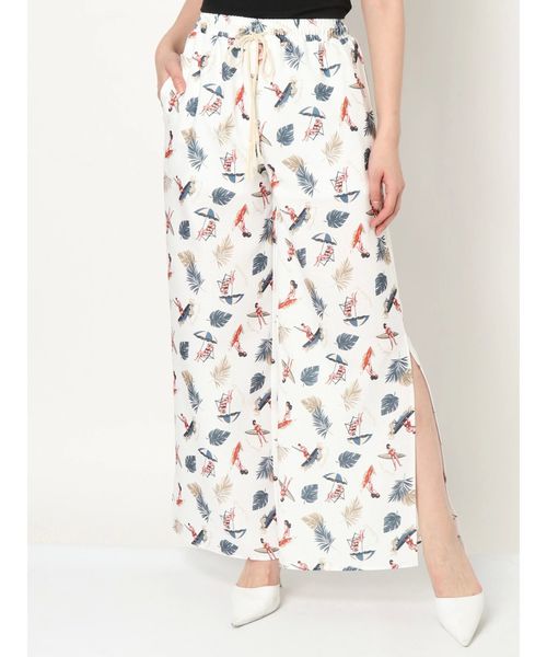 GYDA(ジェイダ)の「original ALOHA リラックスパンツ(その他パンツ・レディース・ブラック/ベージュ/オフホワイト・FREE)」の13枚目の写真