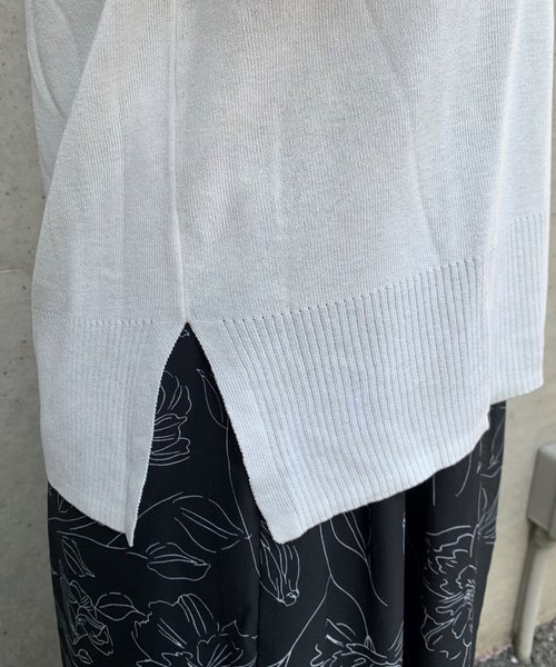 FUN.TRINITY（ファン トリニティー）の「ハーフミラノトップス（ニット/セーター・レディース・オフホワイト/ブラック/テラコッタ/ベージュ/ピンク・FREE）」の8枚目の写真