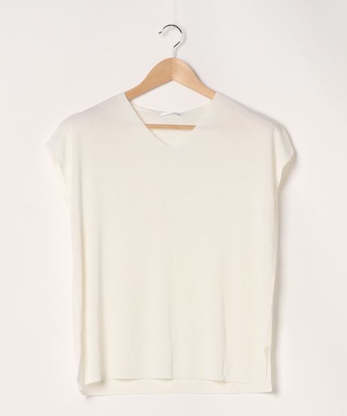 FUN.TRINITY（ファン トリニティー）の「ハーフミラノトップス（ニット/セーター・レディース・オフホワイト/ブラック/テラコッタ/ベージュ/ピンク・FREE）」の13枚目の写真