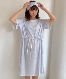 KID BLUE | キッドブルー -20ガーゼパイルドット -5分袖ワンピース -KROR359 -kidblue(ルームワンピース)