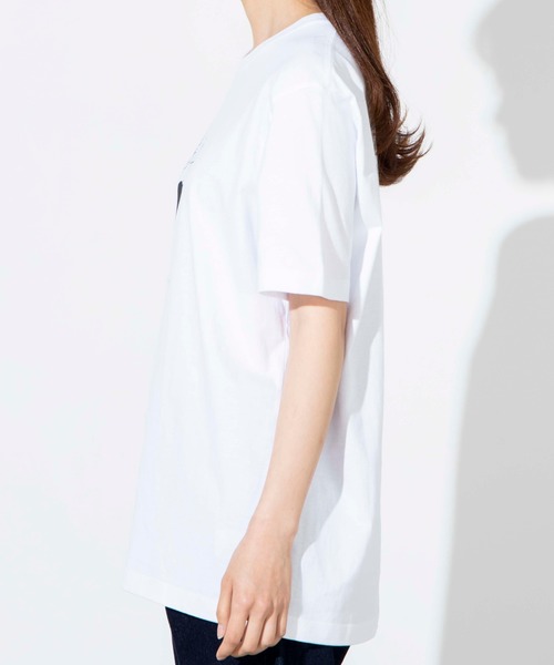 WEGO（ウィゴー）の「WEGO/ガールプリントTシャツ（Tシャツ/カットソー・レディース・ホワイト/サックスブルー・SMALL/MEDIUM/LARGE）」の7枚目の写真