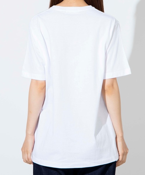 WEGO（ウィゴー）の「WEGO/ガールプリントTシャツ（Tシャツ/カットソー・レディース・ホワイト/サックスブルー・SMALL/MEDIUM/LARGE）」の8枚目の写真