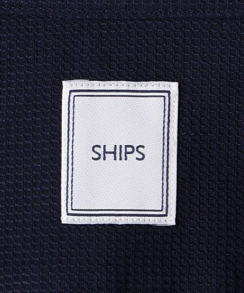 SHIPS(シップス)の「SHIPS:【テレワーク対応可能】ウォッシュド ワッフル ソリッド シャツ(シャツ/ブラウス・メンズ・ホワイト/ネイビー・SMALL/MEDIUM/LARGE/X-LARGE)」の5枚目の写真