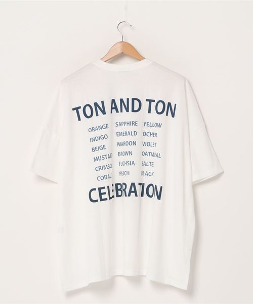 DING(ディング)の「DING/TON ビッグTシャツ(Tシャツ/カットソー・レディース・ホワイト・FREE)」の4枚目の写真