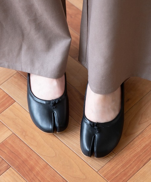 menue（メヌエ）の「足袋バレエシューズ（バレエシューズ・レディース・ブラウン/アイボリー/ブラック/ライトグリーン・36/37/38/39）」の10枚目の写真