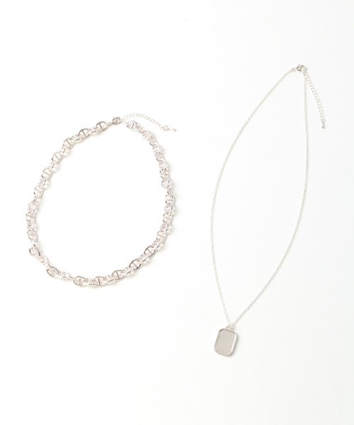 PAGEBOY（ページボーイ）の「シルバーネックレスセット（ネックレス・レディース・シルバー・FREE）」の2枚目の写真