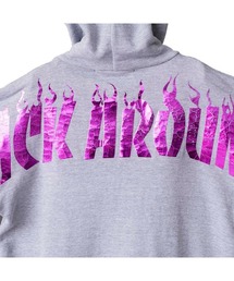 【NO ID.】Crack Metallic Print Pullover Parka / クラック メタリック プリント プルオーバー パーカ