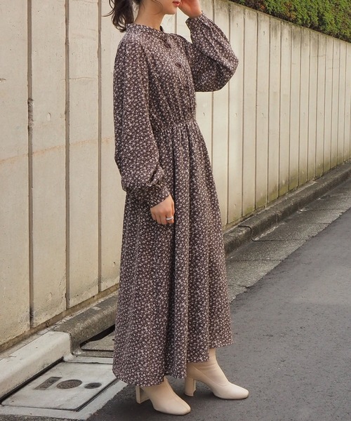 tiptop(ティップトップ)の「チャイナシャツワンピース(ワンピース・レディース・ブラック/グレイッシュベージュ/ブルー/A/B・FREE)」の7枚目の写真