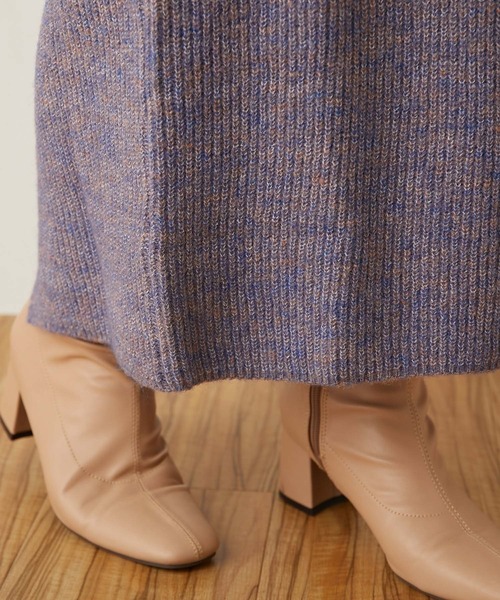 natural couture（ナチュラルクチュール）の「ミックスヤーンIラインスカート（スカート・レディース・ベージュ/パープル/ブラウン・FREE）」の21枚目の写真