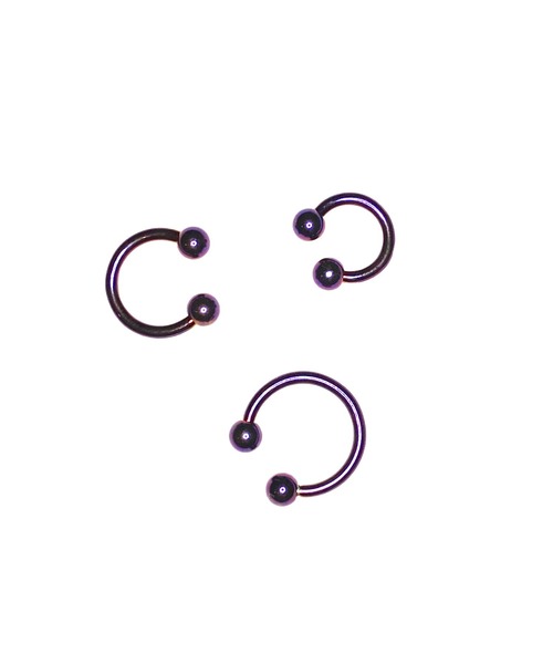MORPH(モルフ)の「MORPH モルフ CCB ボディーピアス 14ゲージ 6mm~12mm(ピアス(片耳用)・レディース・ダークパープル・6/8/10/12)」の2枚目の写真