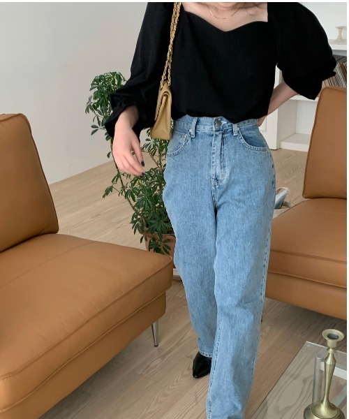 yuue' ( wear )（ユーイ）の「コットン100% 袖ボリュームシャツブラウス（シャツ/ブラウス・レディース・ホワイト/ブラック・FREE）」の4枚目の写真