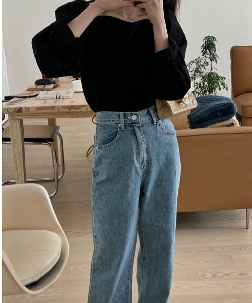yuue' ( wear )（ユーイ）の「コットン100% 袖ボリュームシャツブラウス（シャツ/ブラウス・レディース・ホワイト/ブラック・FREE）」の5枚目の写真