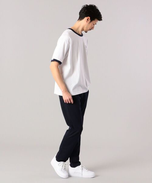 Champion(チャンピオン)の「【SHIPS別注】Champion: ウォッシュドコットン ロゴプリント リンガー Tシャツ(Tシャツ/カットソー・メンズ・ホワイト/ネイビー/ライトホワイト/グレー・SMALL/MEDIUM/LARGE/X-LARGE)」の13枚目の写真