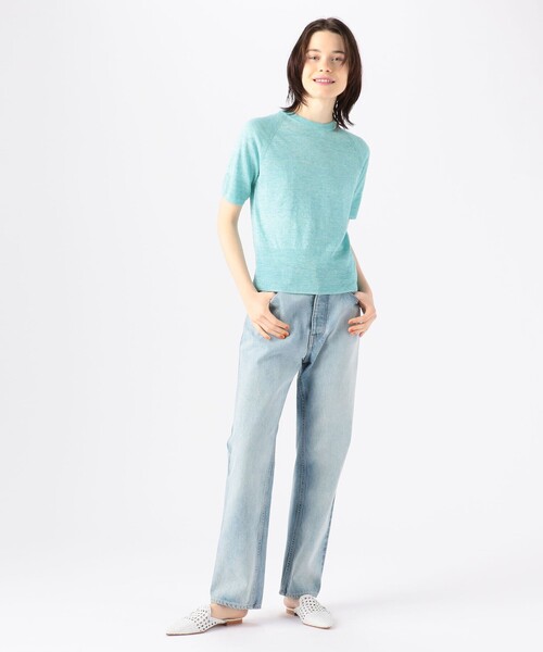 TOMORROWLAND （トゥモローランド）の「プレーンリネン クルーネックプルオーバー（ニット/セーター・レディース・ダークブラウン/チャコールグレー/オレンジ/ライトグリーン/シルバー系その他/ライトベージュ/イエロー/ライトピンク/ブルー・S）」の19枚目の写真