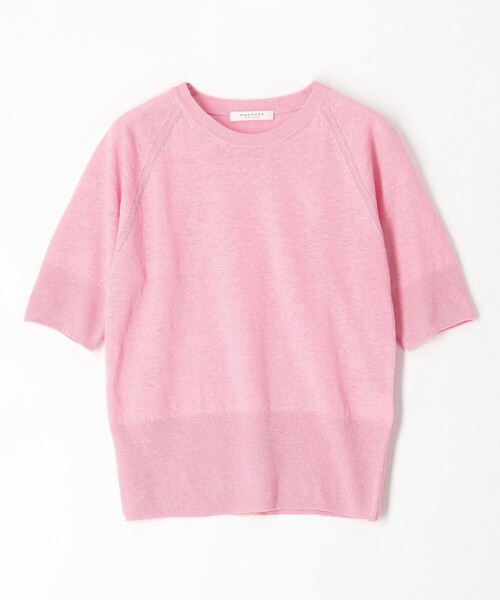 TOMORROWLAND （トゥモローランド）の「プレーンリネン クルーネックプルオーバー（ニット/セーター・レディース・ダークブラウン/チャコールグレー/オレンジ/ライトグリーン/シルバー系その他/ライトベージュ/イエロー/ライトピンク/ブルー・S）」の13枚目の写真