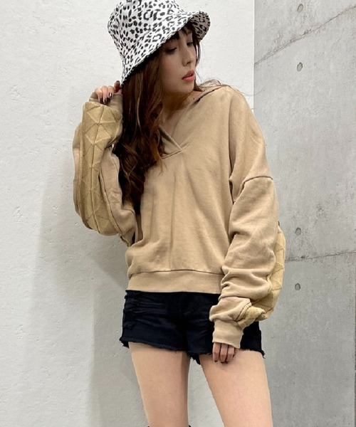 ROGER AND RAW ピグメントBACKニットジャガードプルオーバー ROGER AND RAW（ロジャーアンドロウ）の「ピグメントBACKニット