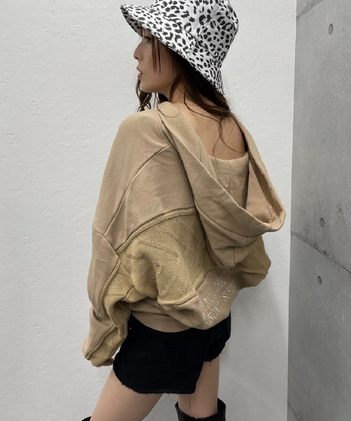 ROGER AND RAW ピグメントBACKニットジャガードプルオーバー ROGER AND RAW（ロジャーアンドロウ）の「ピグメントBACKニット
