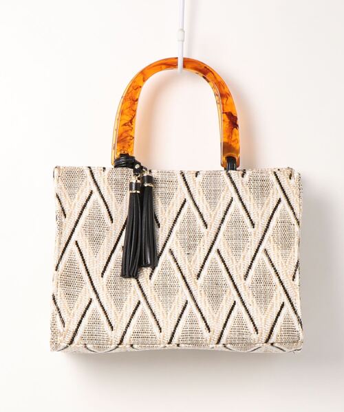 MIIA（ミーア）の「カラフルバッグ（ハンドバッグ・レディース・ピンク/ブラック/ブルー・FREE）」の2枚目の写真