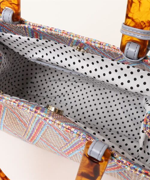 MIIA（ミーア）の「カラフルバッグ（ハンドバッグ・レディース・ピンク/ブラック/ブルー・FREE）」の7枚目の写真