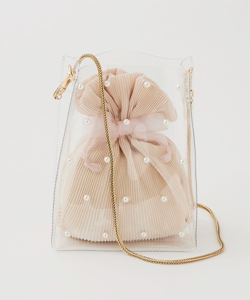 one after another NICE CLAUP(ワンアフターアナザーナイスクラップ)の「巾着ポーチセットPVCBAG(ショルダーバッグ・レディース・その他1/その他2・ONE SIZE)」の1枚目の写真