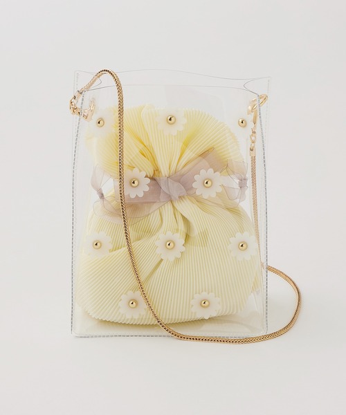 one after another NICE CLAUP(ワンアフターアナザーナイスクラップ)の「巾着ポーチセットPVCBAG(ショルダーバッグ・レディース・その他1/その他2・ONE SIZE)」の2枚目の写真