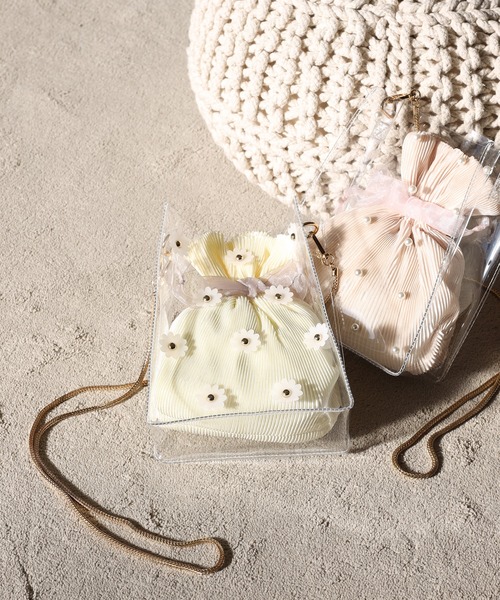 one after another NICE CLAUP(ワンアフターアナザーナイスクラップ)の「巾着ポーチセットPVCBAG(ショルダーバッグ・レディース・その他1/その他2・ONE SIZE)」の3枚目の写真