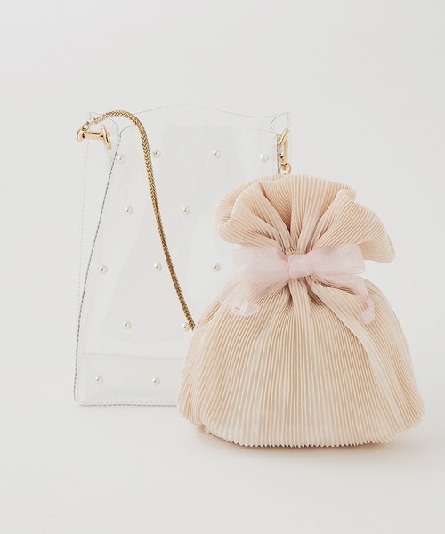 one after another NICE CLAUP(ワンアフターアナザーナイスクラップ)の「巾着ポーチセットPVCBAG(ショルダーバッグ・レディース・その他1/その他2・ONE SIZE)」の4枚目の写真