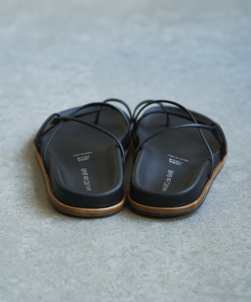 MAURO de BARI(マウロディバリ)の「【MAURO de BARI】レザーサンダル(サンダル・レディース・ブラック/ベージュ・38/36/37)」の22枚目の写真