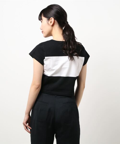 agnes b. 定番　白✖️黒ボーダー　サイズ2 新品 looponline_mc61009