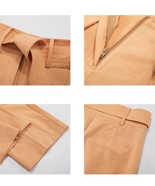 UNSPOKEN(アンスポクン)の「【UNSPOKEN】color belted pants FAZ20188chw(スラックス・レディース・テラコッタ・L/M/S)」の16枚目の写真