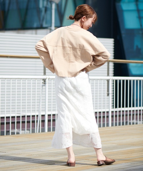 DISCOAT（ディスコート）の「レースマーメイドスカート（スカート・レディース・ブラック/オフホワイト/ピンクベージュ・FREE）」の18枚目の写真