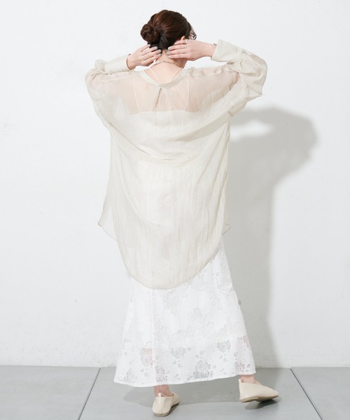 DISCOAT（ディスコート）の「レースマーメイドスカート（スカート・レディース・ブラック/オフホワイト/ピンクベージュ・FREE）」の15枚目の写真