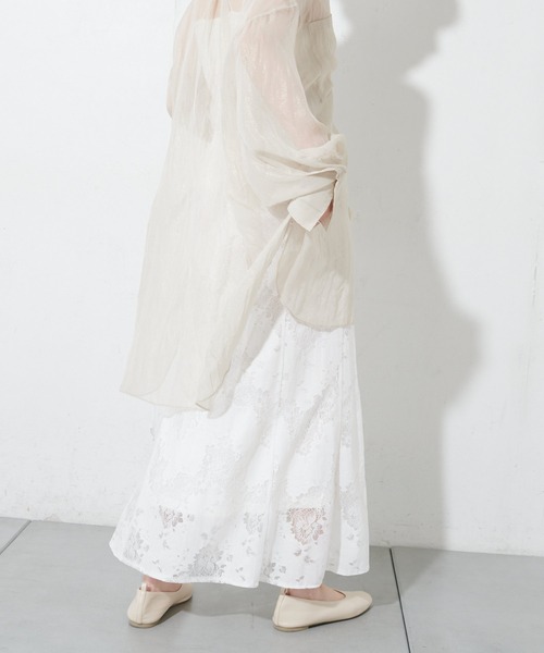 DISCOAT（ディスコート）の「レースマーメイドスカート（スカート・レディース・ブラック/オフホワイト/ピンクベージュ・FREE）」の19枚目の写真