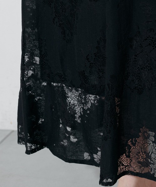 DISCOAT（ディスコート）の「レースマーメイドスカート（スカート・レディース・ブラック/オフホワイト/ピンクベージュ・FREE）」の11枚目の写真