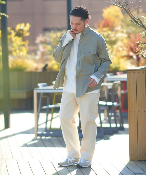 CIAOPANIC TYPY（チャオパニックティピー）の「OSOROリネン混サファリシャツ（シャツ/ブラウス・メンズ・チャコールグレー/スカイブルー/ベージュ/ブラウン/アイボリー/グリーン系その他/バイオレット・S/M/L/XL）」の16枚目の写真