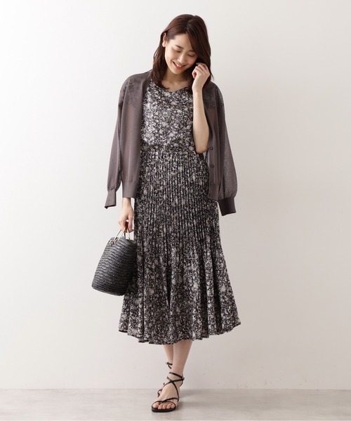 NATURAL BEAUTY BASIC（ナチュラルビューティーベーシック）の「メタルハンドルストロートート（かごバッグ・レディース・ベージュ/ブラック/オフホワイト・ﾌﾘ-）」の10枚目の写真