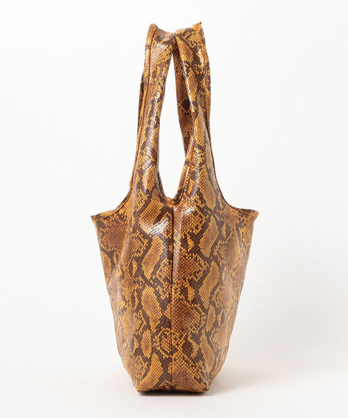 Ray BEAMS（レイビームス）の「Casselini / ストレッチ プリント トートバッグ（トートバッグ・レディース・オレンジ/グリーン・ONE SIZE）」の8枚目の写真