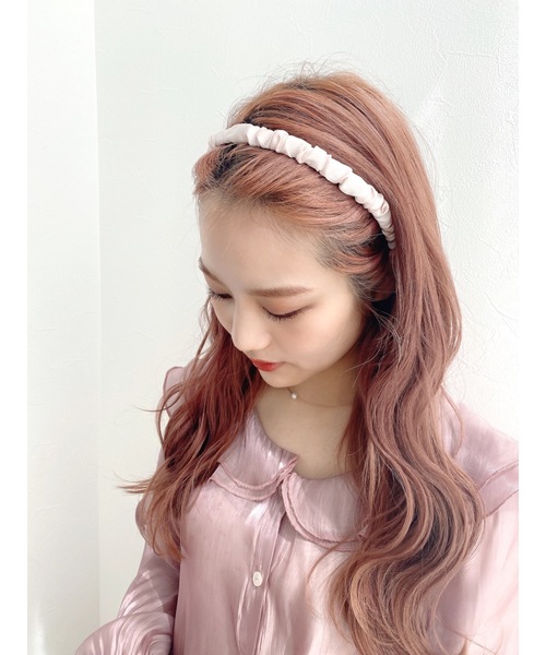 jumelle（ジュメロ）の「クシュカチューシャ（カチューシャ・レディース・パープル/ピンク/アイボリー・FREE）」の11枚目の写真