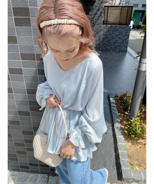 jumelle（ジュメロ）の「クシュカチューシャ（カチューシャ・レディース・パープル/ピンク/アイボリー・FREE）」の10枚目の写真